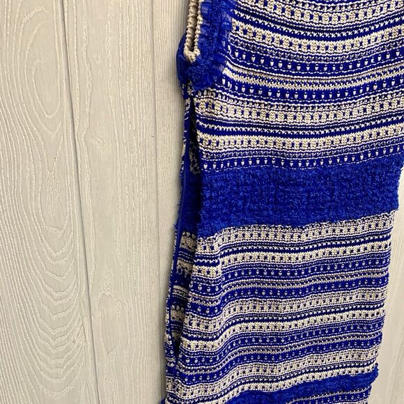 Rachel Roy Sleeveless Crochet Dress Blue Azul Bone Size Medium $695 NWT - Picture 9 of 10